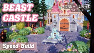 Belle and Beast Castle  Disney Dreamlight Valley Speed Build [upl. by Ainsley]