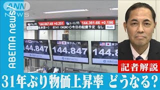 【解説】31年ぶり物価上昇率 どうなる物価高＆円安経済部・国吉伸洋記者2022年9月20日 [upl. by Malissia588]