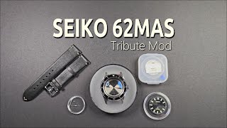 Seiko 62MAS Tribute Mod  Vintage Dive Watch Build with NH35A Movement [upl. by Anel770]