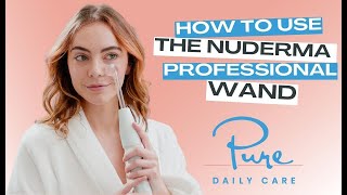 How to Use the NuDerma Professional High Frequency Wand [upl. by Woolley]