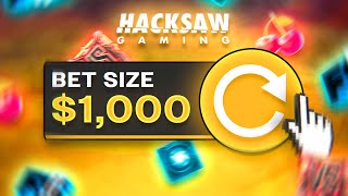 50000 vs Hacksaw SUPER SPINS 1000 SPINS [upl. by Lledal]