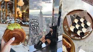 solo nyc trip 🚕🗽 cafe hopping summit one vanderbilt best cookie ichiran ramen supreme croissants [upl. by Nelak174]