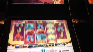 Fire Wolf Slot Machine Bonus Big Win Max Bet [upl. by Airalednac]