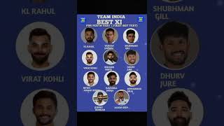 TEAM INDIA BEST XI FOR PERTH TEST FIRST BGT TEST [upl. by Trill637]