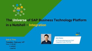 The Universe of SAP Business Technology Platform in a Nutshell – Integration [upl. by Nohsed804]