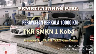 Pemberajan PbJL Jurusan TKRO SMKN 1 Koba  Perawatan Berkala Mobil 10000 km [upl. by Cruickshank]