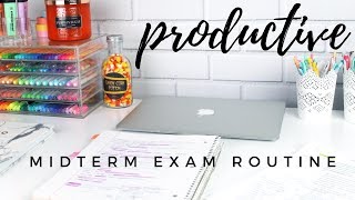 Productive midterm exam study routine  study tips [upl. by Aver177]