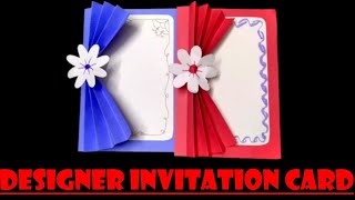 Designer invitation cardHand made Birthday designer cardinvitation cardbirthday invitation card [upl. by Pampuch]