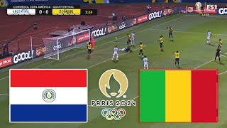 Paraguay vs Mali U23 Live Football  Mens Football Olympics Games Paris 2024  Gameplay pes21 [upl. by Purcell]