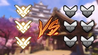 3 GRANDMASTERS TOP 500 VS 6 SILVERS  Overwatch [upl. by Nicol]