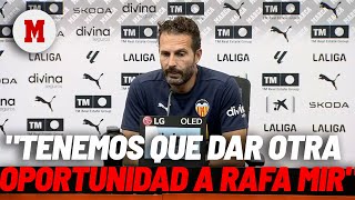 Rubén Baraja sobre Rafa Mir quotLógicamente tenemos que darle una segunda oportunidadquot MARCA [upl. by Atnod395]