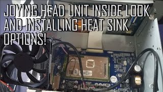 Joying head unit opened and heat sinkfan options [upl. by Attenna389]