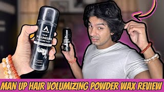 Man Up Hair Volumizing Powder Wax Review  Worth Buying [upl. by Lynna]