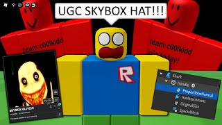 The most insane hat glitch just happened Skybox accessories ROBLOX [upl. by Caralie379]