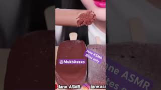 Jane ASMR chocolate ice cream Mukbang bites only shorts viralvideo video fyp new edit trend [upl. by Siusan]