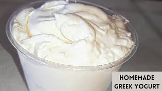 How to Make Greek Yogurt At Home  Healthy Greek Yogurt Recipe [upl. by Dwaine]