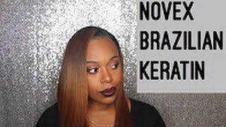 Novex Brazilian Keratin Treatment on Natural Hair by Karen Nikole [upl. by Yvad63]