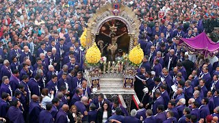 Señor de los Milagros Cuarto recorrido de la procesión por el centro de Lima [upl. by Nollahp]