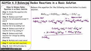 Balancing Redox Reactions in a Basic Solution [upl. by Raama]