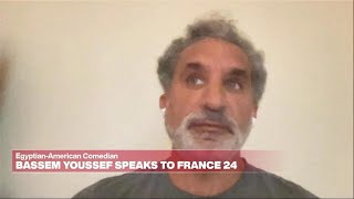 Accused of antiSemitism comedian Bassem Youssef slams empty accusation • FRANCE 24 English [upl. by Yenetruoc134]