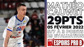 MATHEO CAUWET  29 POINTS VS ADA BLOIS  ESPOIRS PROB  SAISON 20212022 [upl. by Dietrich]