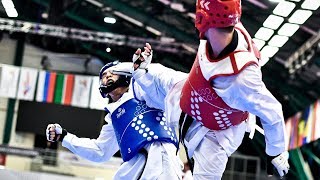 Ali Alian SWE vs Ilan Braginski ISR European Taekwondo Championships Kazan2018 [upl. by Htiduj397]