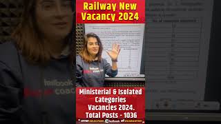 Railway New Vacancy 2024 UPDATE railwaynewvacancy2024 shorts trending railwaytestbook [upl. by Nylime]