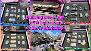 Building one of the NEW lightsabers at Savis Workshop galaxysedge lightsaber savisworkshop [upl. by Ydnolem]