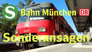 Sonderansagen SBahn München 2019 [upl. by Drofub]