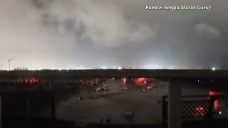 Así se inundó Alfafar una cámara instalada en una terraza captó toda la tragedia [upl. by Keldah265]