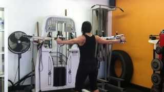 Rhomboid Cable Cross  Mid Back Exercise [upl. by Ricoriki]