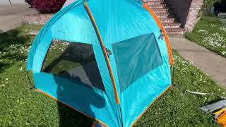 Review Unicamper Beach Tent 2 3 Person Sun Shelter UPF 50 [upl. by Aihtak]