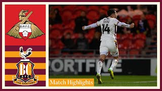 MATCH HIGHLIGHTS Doncaster Rovers v Bradford City [upl. by Burgwell]