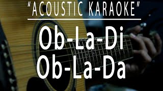 Obladi oblada  The Beatles Acoustic karaoke [upl. by Petite385]