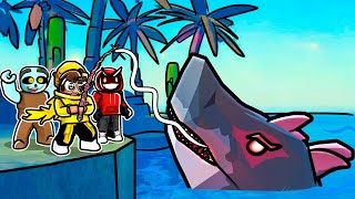 We CAUGHT The NEW MEGALODON In Roblox Fisch [upl. by Melonie338]