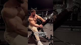 Needles to say Brandon killed it 💀 motivation bodybuilding backworkout [upl. by Atilek]