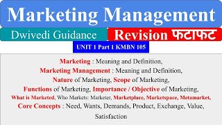 Marketing marketing management Core Concepts marketing management mba marketing management bba [upl. by Eldon]