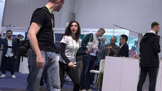 Antilatency Infinite Expandable Tracking Floor Demo CES2019 [upl. by Murdocca]