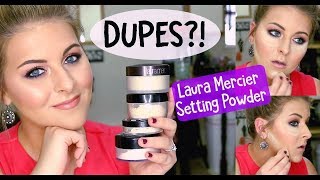 BEST DUPES for LAURA MERCIER SETTING POWDER  Demos amp Comparison [upl. by Saree]