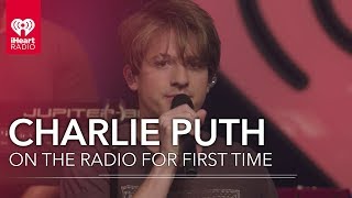 Charlie Puth Hearing Himself On The Radio For The First Time  iHeartRadio Album Release Party [upl. by Annahc]