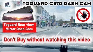 TOGUARD CE70  WHY YOU SHOULDNT BUY A TOUCHSCREEN DASH CAM [upl. by Sabrina]