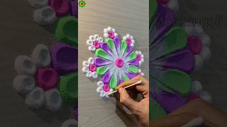 Rangoli designs for diwali simple and easy rangolidesign diwalirangoli shorts [upl. by Hnad402]