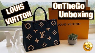 LOUIS VUITTON Empreinte OnTheGo MM Tote Bag Unboxing [upl. by Fritze]