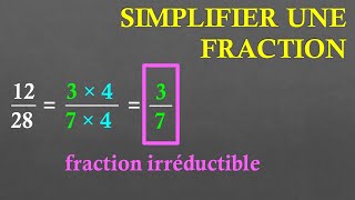 5e Simplifier une fraction rendre une fraction irréductible [upl. by Eihtur726]