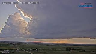 Hillrose CO Storm Timelapse 8162019 [upl. by Mastrianni977]