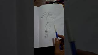 Pokémon Drawing  Simple drawing of Ash Greninja from Pokémon ytshortsindia viral video [upl. by Foulk680]