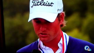 Webb Simpson Wins the US Open  Crazy Man Interrupts his Speech with Bird Calls Original Video [upl. by Alegnatal193]