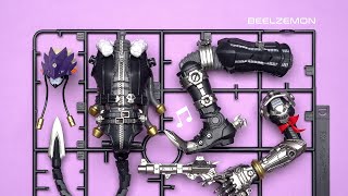 ♪Build Beelzemon  Digital Monster  Satisfying beat building  Speed build  Model Kit [upl. by Jadd913]