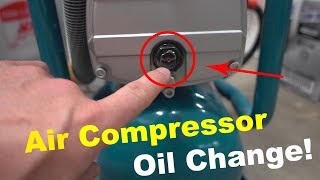 How To Change Your Air Compressor Oil [upl. by Pfeifer]