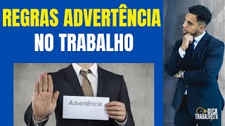 ADVERTÊNCIA NO TRABALHO COMO FUNCIONA E QUANDO PODE SER UTILIZADA [upl. by Ivo489]